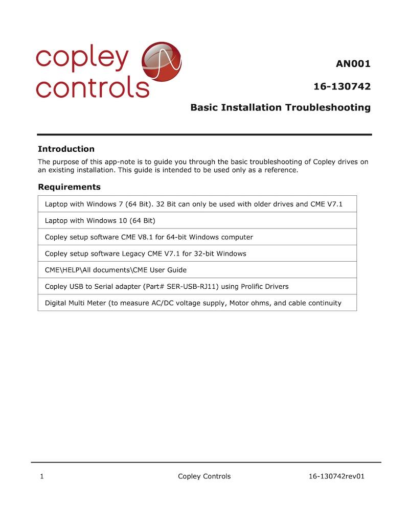 basic troubleshooting document